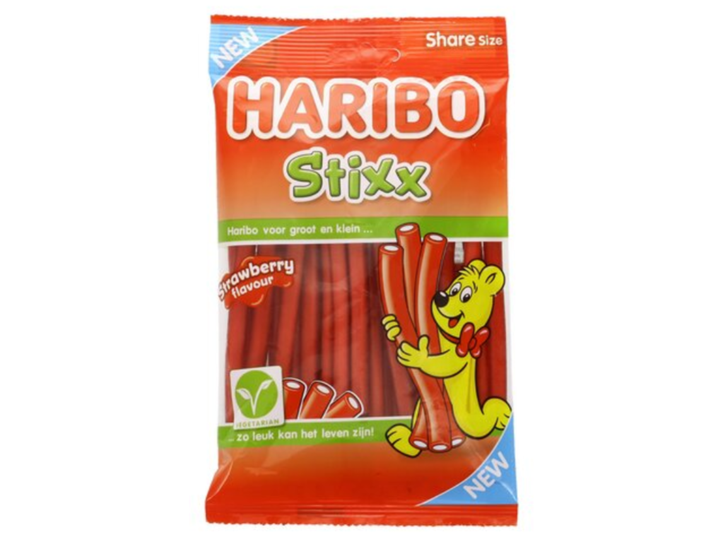Haribo Stixx Strawberry 160g