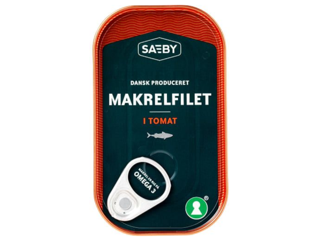 Saeby pacifische horsmakreelfilets in tomatensaus 125g